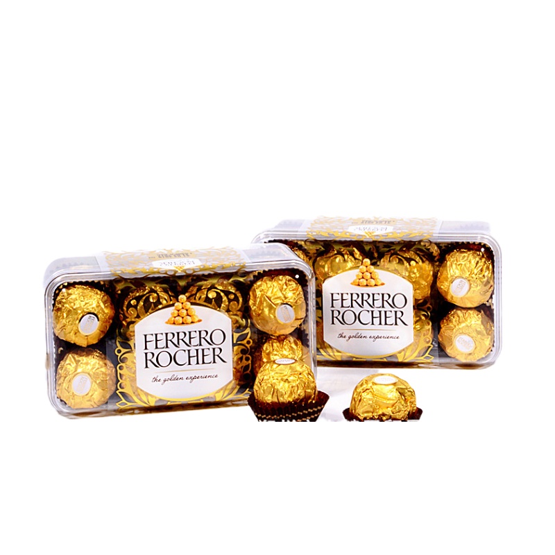 意大利进口原装费列罗巧克力t16 金莎榛果威化巧克力颗粒装 每盒200g