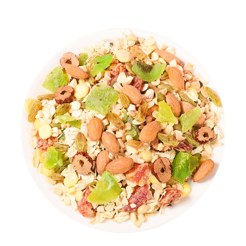 美粥食客 混合坚果燕麦片500g袋装 营养早餐即食冲饮酸奶水果果粒代餐粥饱腹速食懒人食品MS