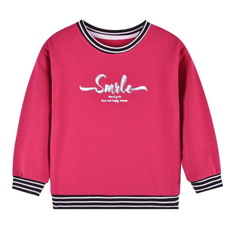 [清仓价:19元]铅笔俱乐部童装女童卫衣洋气儿童儿童长袖上衣春装圆领新款