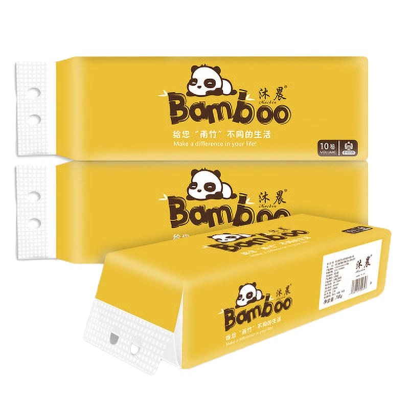 沐晨卷纸 原木浆卷纸手纸4层10卷/提 700g