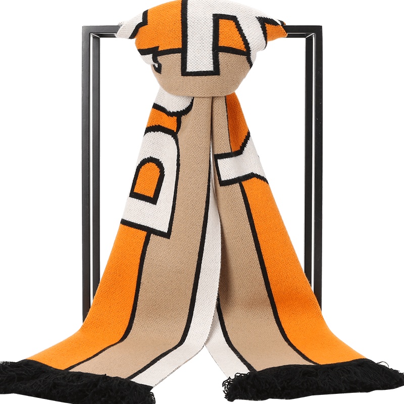 博柏利 BURBERRY 围巾 字母徽标毛质织物 男女同款围巾丝巾披肩 8019589