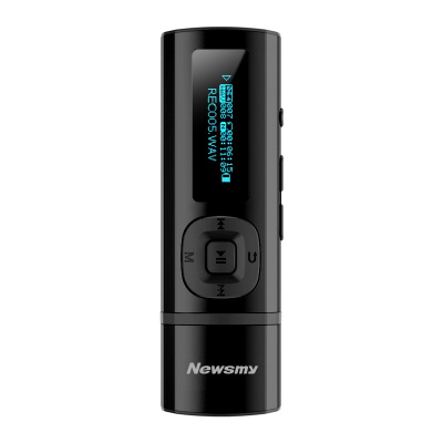 纽曼B57 黑色 MP3蓝牙音频播放器学生专用mp3随身听全面屏小型便携式mp4音乐英语听力学习机女生可爱插卡录音听歌