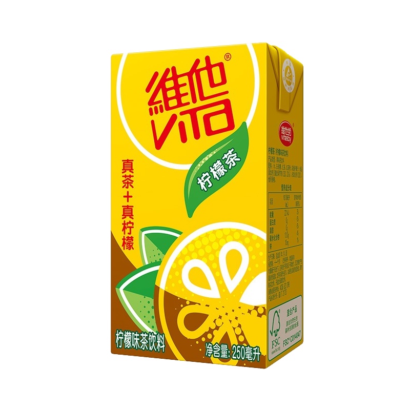 维他奶(vitasoy)柠檬茶饮料 盒装250ml