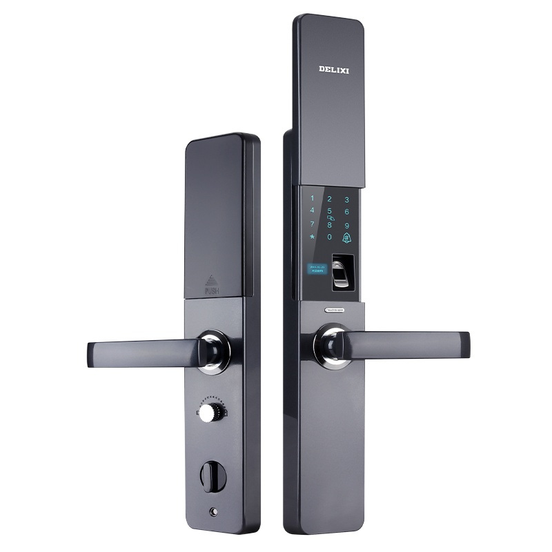 德力西智能门锁通用型家用指纹锁防盗门全自动电子远程密码防撬锁