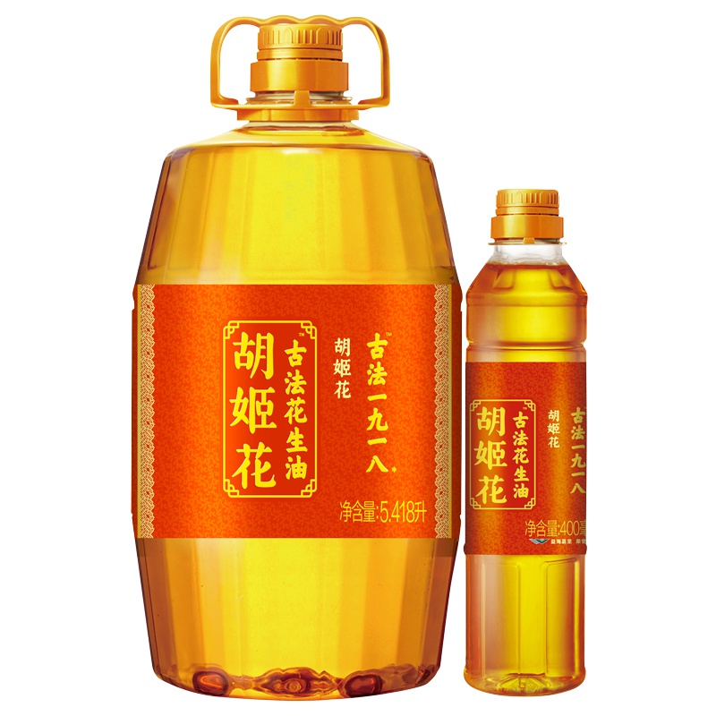 胡姬花古法一九一八花生油5.418L+400ml
