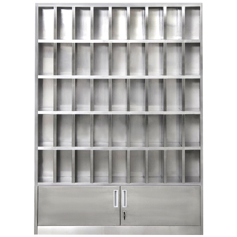 鑫金虎 304不锈钢西药中二斗操作台文件柜阳台储物柜带锁资料柜办公柜医药品柜