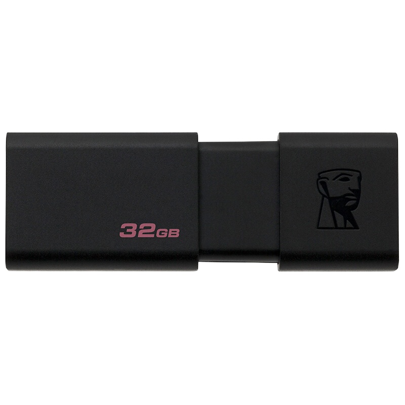 金士顿U盘DT100G3商务办公U盘 黑色 32G
