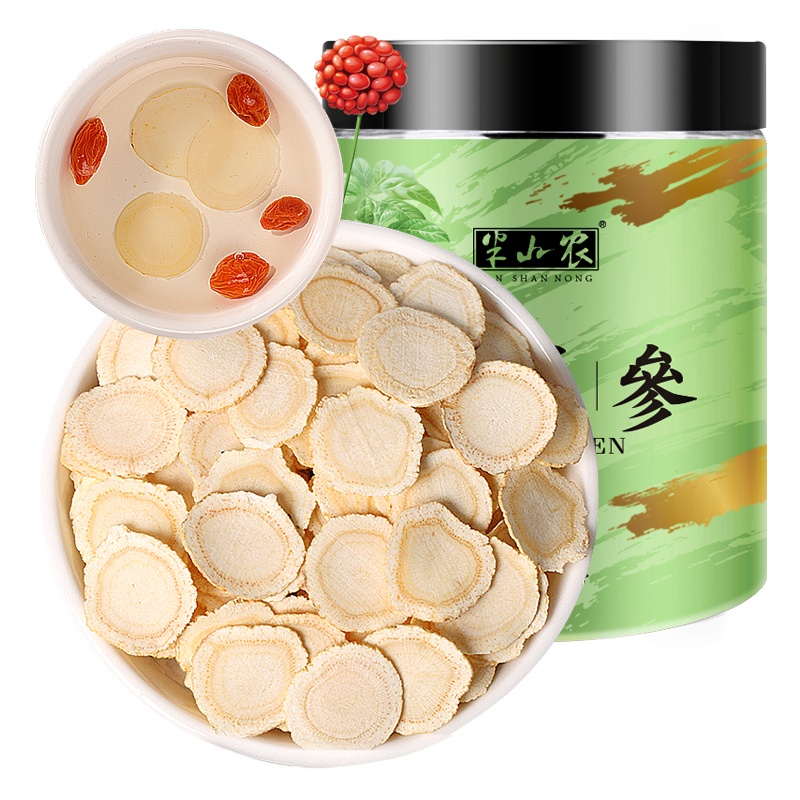 半山农 西洋参片 花旗参含片 中片 100克 西洋参切片