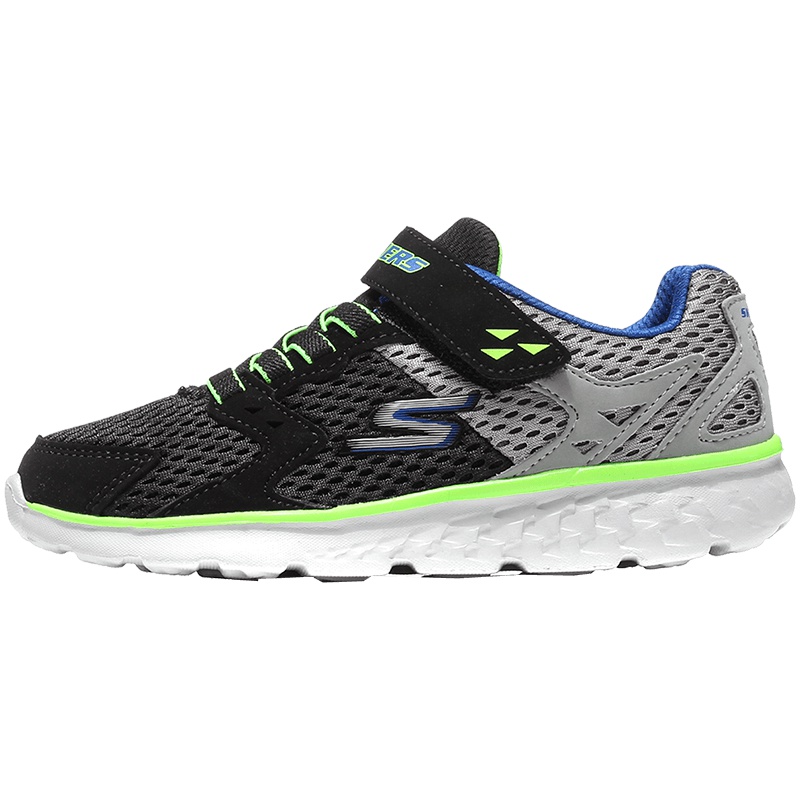【自营】Skechers斯凯奇男童跑步鞋缓震轻质户外运动鞋97680L 97680L/BKCC黑色+炭灰色