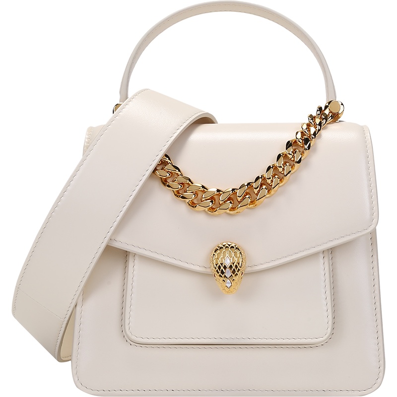 宝格丽 BVLGARI 女士SERPENTI FOREVER系列羊皮小号蛇头扣手提单肩斜挎包291230