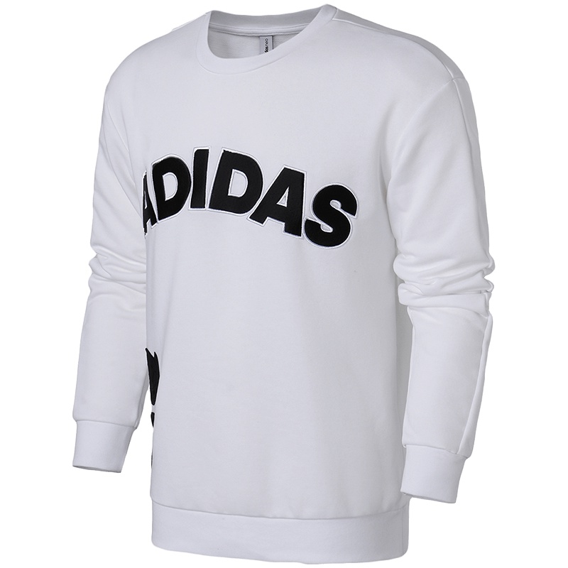 【自营】adidas阿迪达斯NEO男装运动休闲卫衣DX0655 L DX0655白色