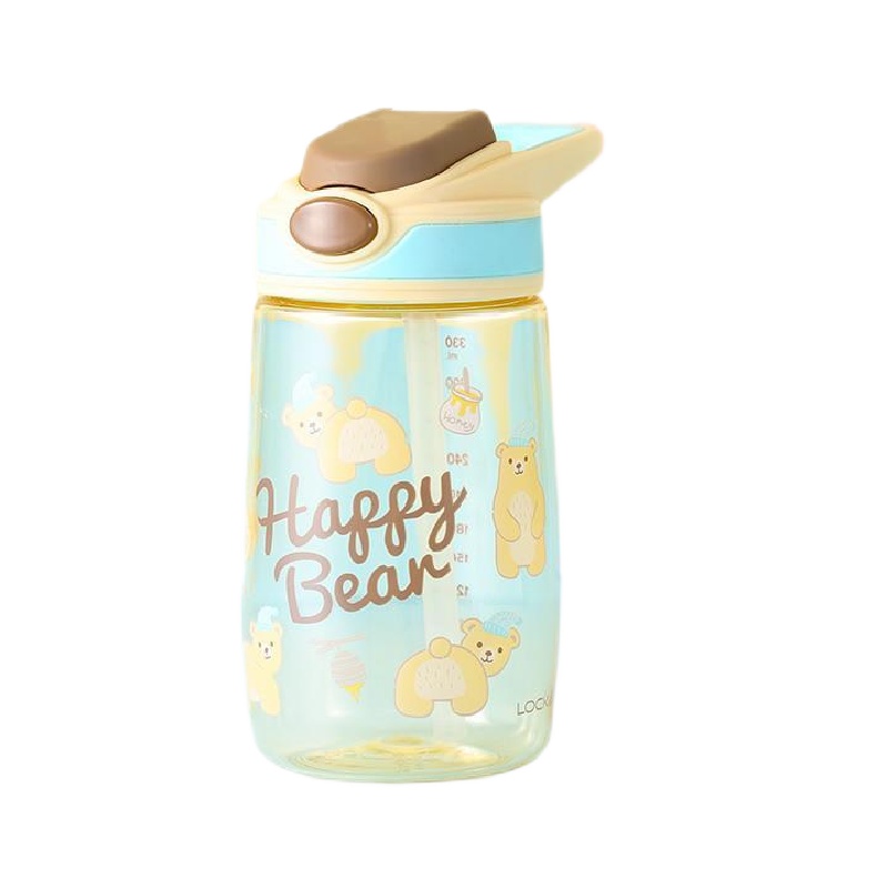 乐扣乐扣旗舰店Tritan便携吸管水杯可爱少女吸管杯小学生男杯子女