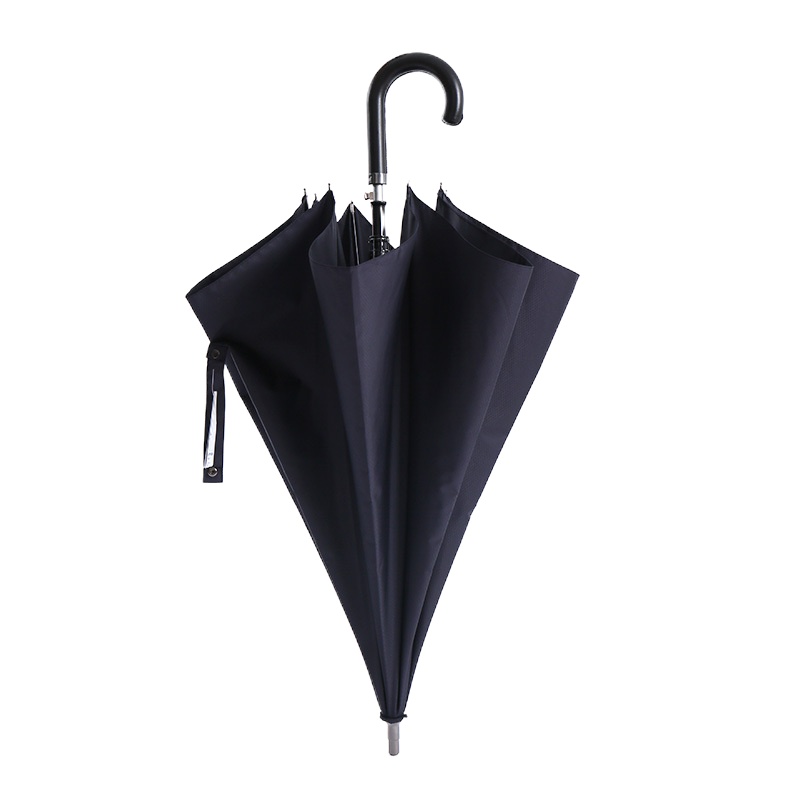天堂伞长柄伞自动商务伞超大酒店雨伞防晒太阳伞复古英伦简约直杆 黑色
