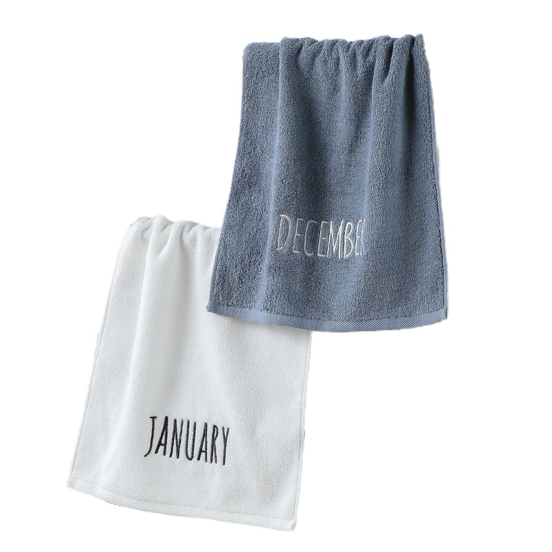 洁丽雅纯棉月份大毛巾款毛巾柔软吸水加厚洗脸婴童面巾