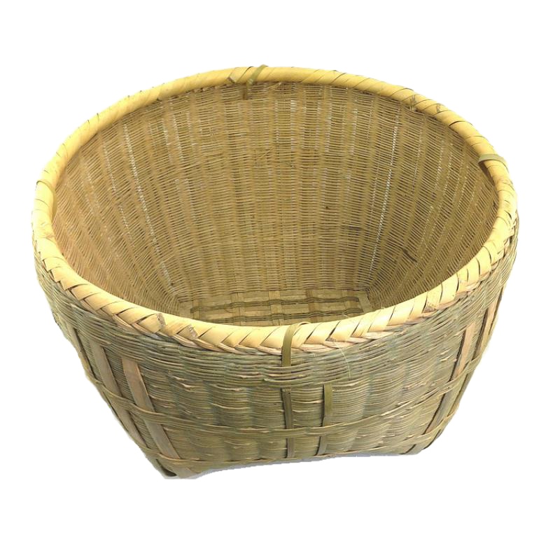 竹编大号箩筐 竹制收纳筐(直径55cm/高45cm)