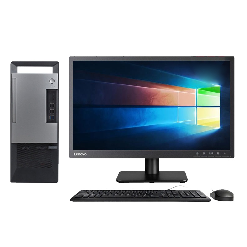 联想(Lenovo) 扬天T4900v 商用台式电脑 23英寸屏(I5-8400 4GB 1TB 无光驱 W10)