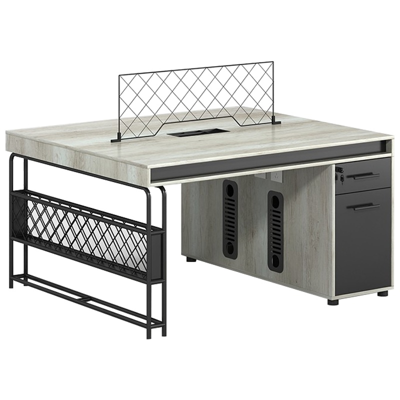 鑫金虎 办公家具屏风工作位职员办公桌组合简约办公桌组合2人员工位电脑桌