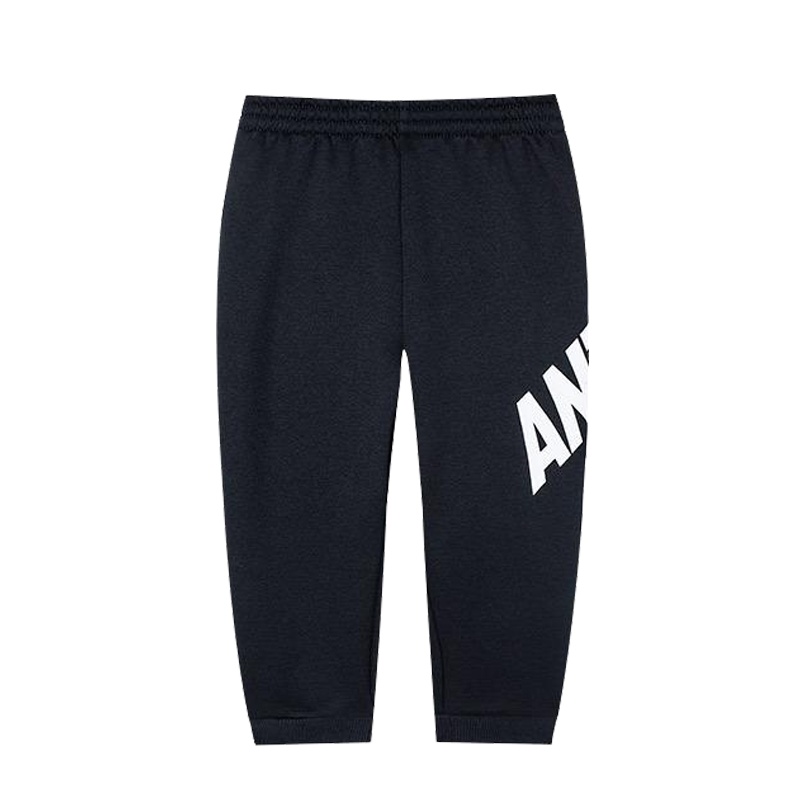 ANTA安踏儿童官方旗舰店童装男童裤子2019冬季下装装小童加绒针织运动长裤