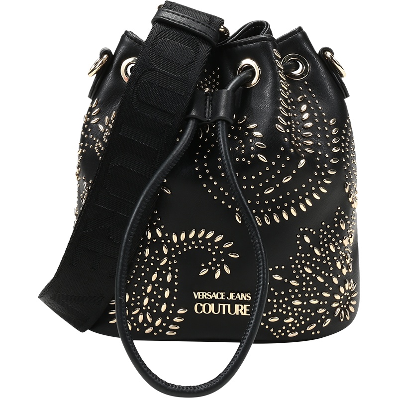 VERSACE JEANS COUTURE 范思哲 女士铆钉单肩斜挎包水桶包 E1VZABB2 71575