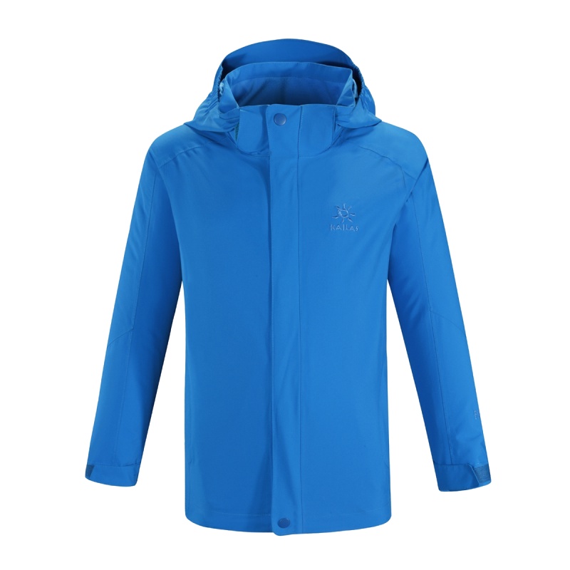 KAILAS凯乐石防水防风保暖童装秋冬新款童装净色三合一冲锋衣