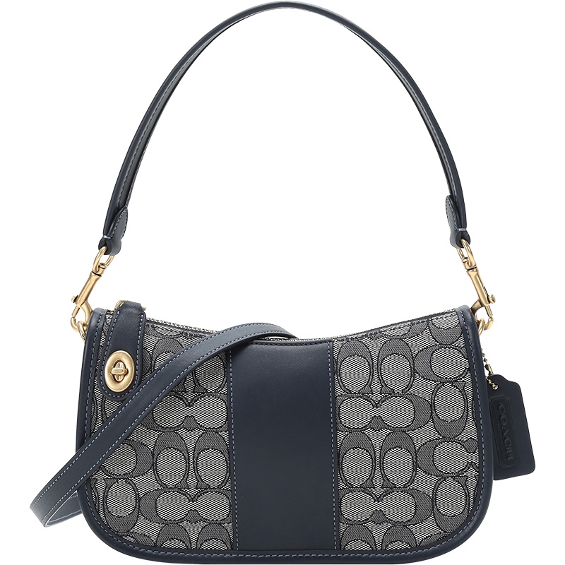 COACH 蔻驰 女士 织物配皮SWINGER手提单肩斜挎包腋下包 C0721