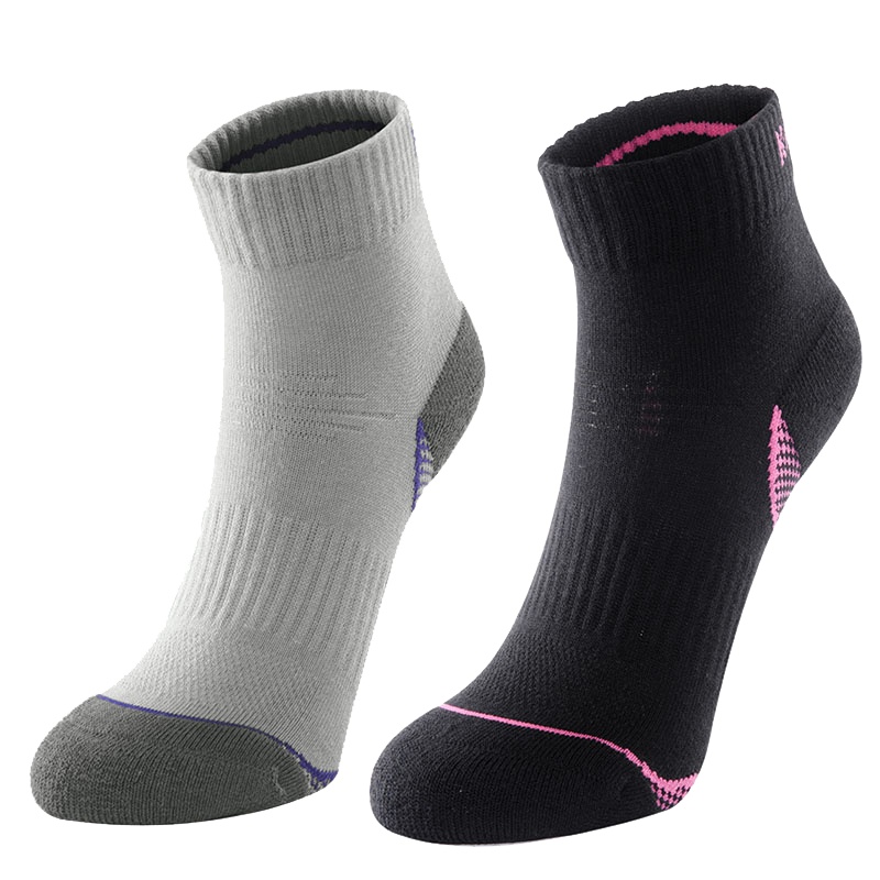 Kailas凯乐石 户外运动袜 女款排汗透气登山徒步袜(两双装)