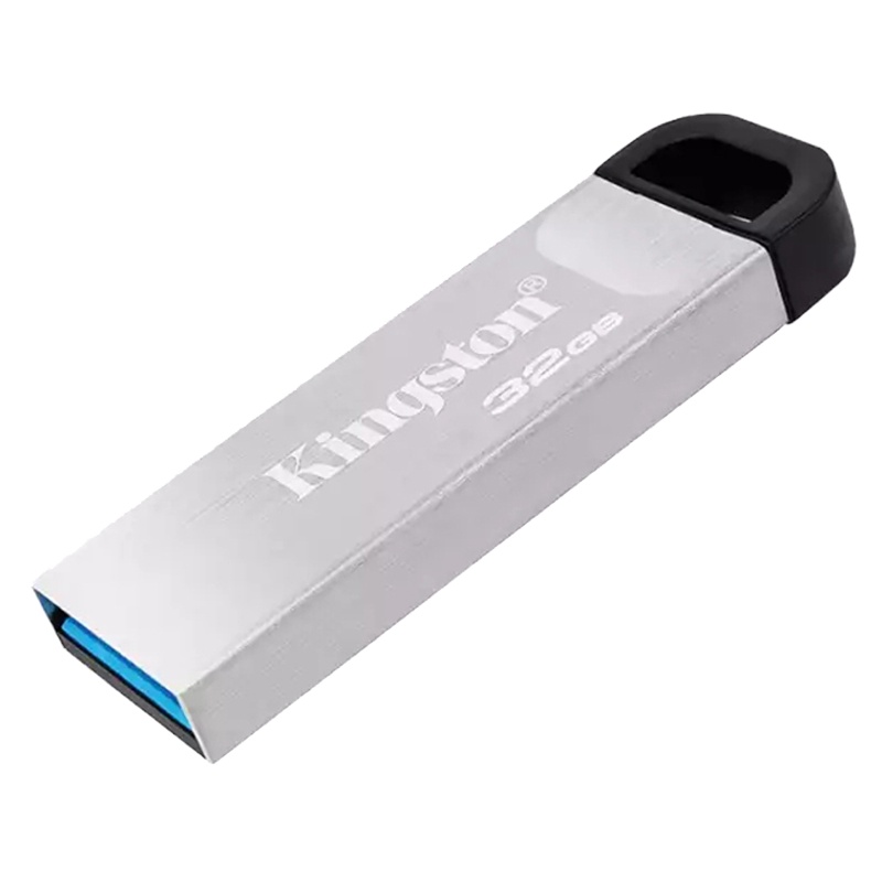 金士顿(Kingston)32GB U盘 DTKN高速金属外壳闪存优盘USB3.2 Gen 1读速200MB/s 银色