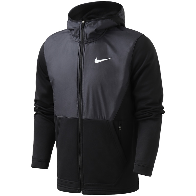 耐克男装夹克新款拼接连帽保暖时尚篮球休闲运动服926466