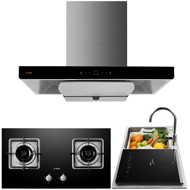 方太(FOTILE)20风量升级款EMD21T+TH33B+X1S欧式挥手触控云魔方顶吸触控式抽油烟机燃气灶洗碗机套餐