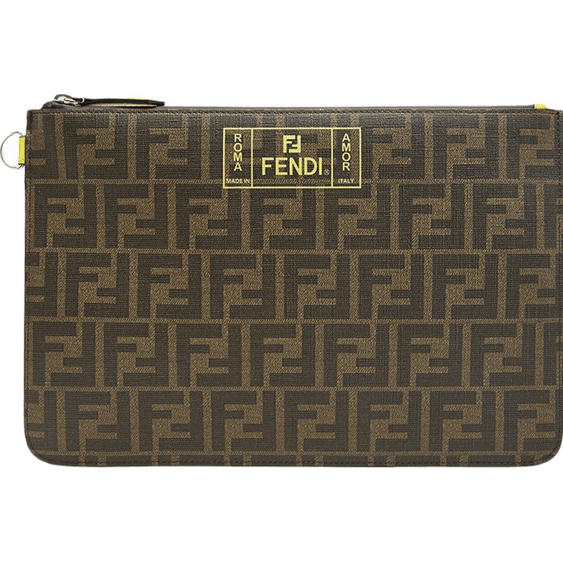 FENDI 男士棉/聚氨酯/聚酯纤维手拿包手包 7N0078 A7SB