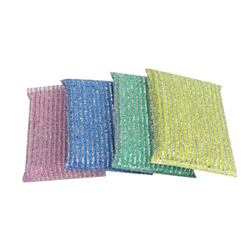 妙潔 妙洁彩条金柔百洁布3+1 特惠装 1346 洗碗刷锅厨房清洁不留刮痕不伤手 4片每包