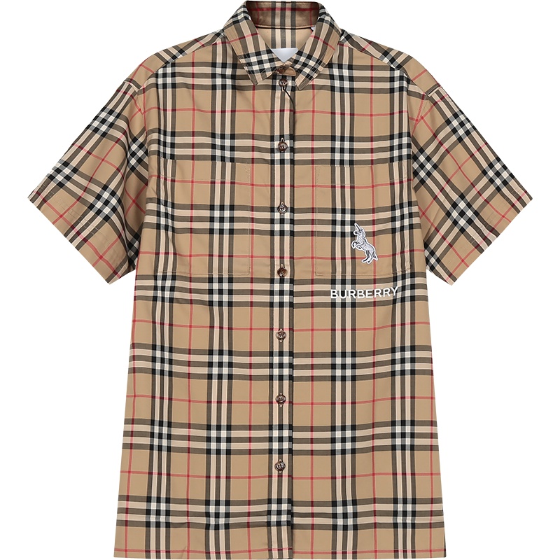BURBERRY 博柏利 女款 棉质短袖衬衫 80323931