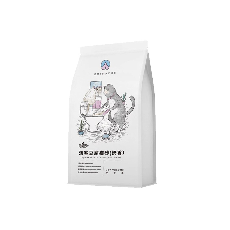 洁客豆腐猫砂奶香味2.4kg除臭易结团猫沙自营店貓砂宠物猫咪用品
