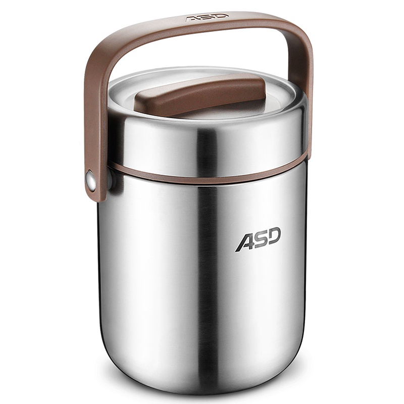 爱仕达 保温桶 提锅1.6L 304不锈钢高真空粥桶/汤桶 三层学生便当饭盒大RWS16T3WG-T