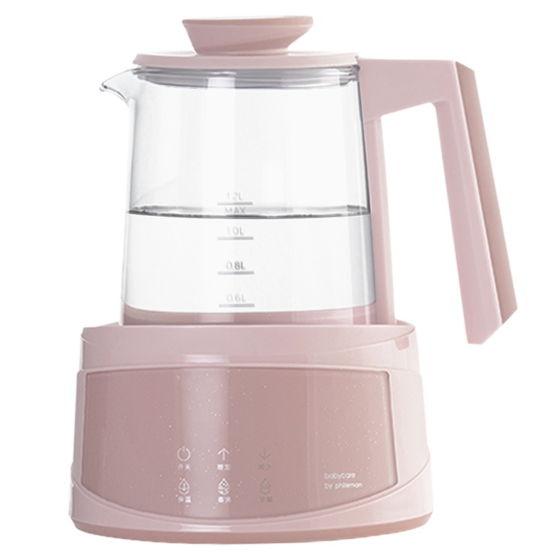 babycare恒温调奶器玻璃壶智能热水壶婴儿冲奶器恒温器自动温奶器 暮色粉8290