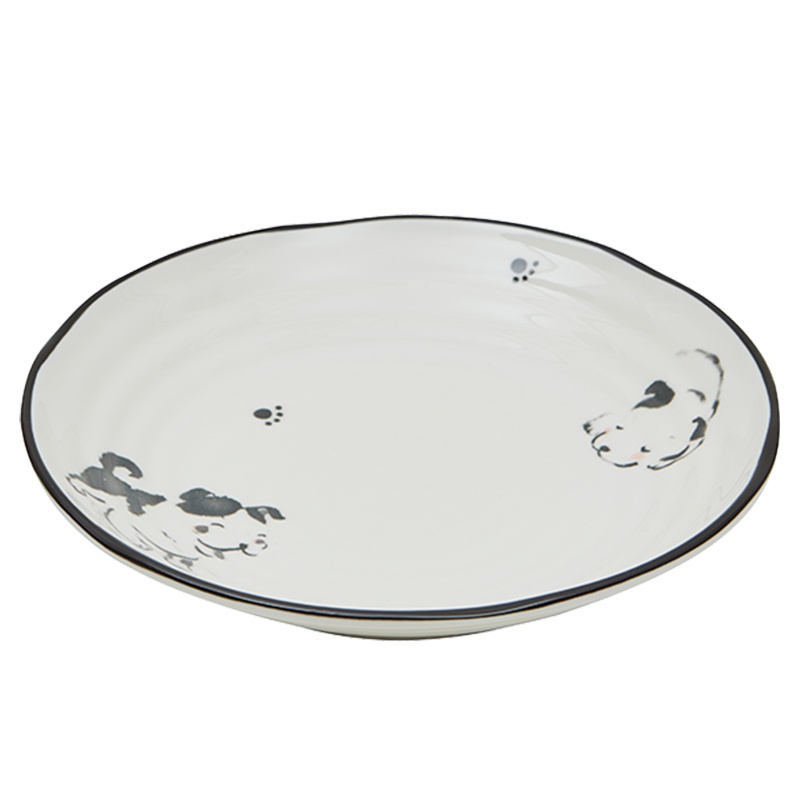 苏宁极物 釉下7.25英寸和润深盘(旺旺)2件套装创意釉下彩陶瓷碗家用吃饭碗单个米饭碗水果碗沙拉碗套装餐具