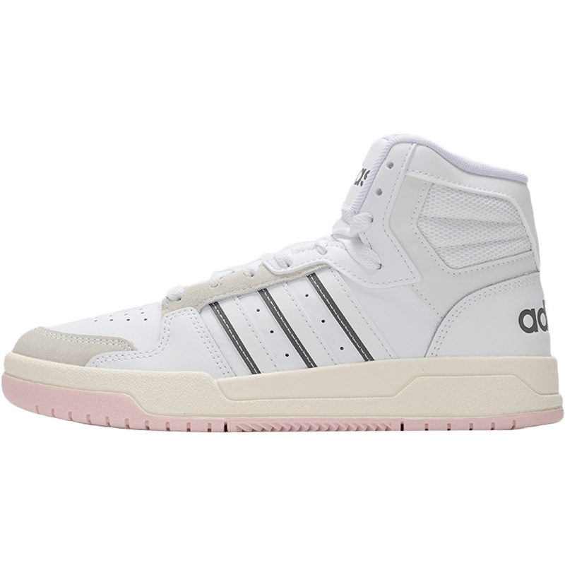 迪达斯NEO板鞋女鞋2021新款运动鞋高帮耐磨休闲鞋小白鞋H01229