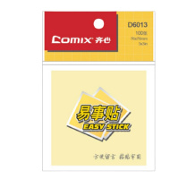 齐心(COMIX) 易事贴便利贴报事贴 规格76*76mm 100张/本 D6013 黄色 1袋价格