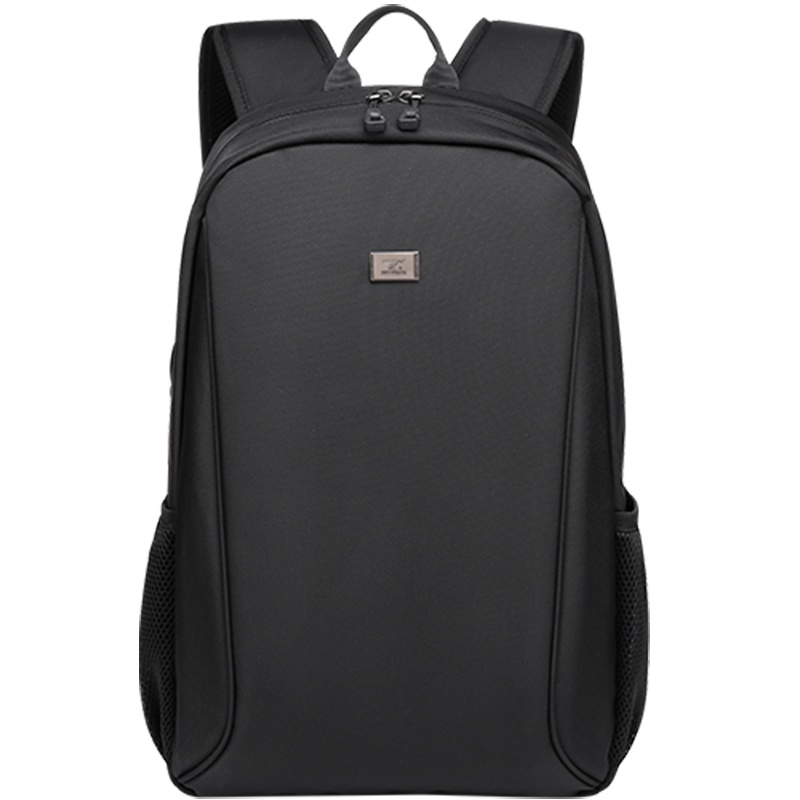 七匹狼双肩包背包男女大容量运动包学生书包旅行牛津布背包 商务休闲通勤 黑色