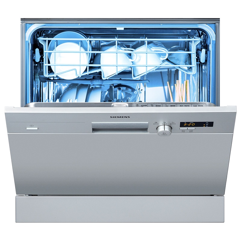 西门子(SIEMENS) 洗碗机嵌入式10套家用 热交换烘干 高温消毒 自动洗碗机SC73E810TI
