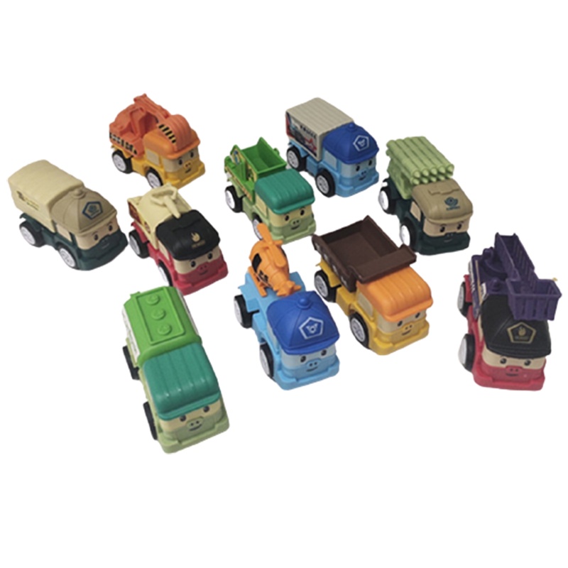 城市救援联盟队城市交通小车队挖掘机运输车智扣回力车儿童玩具