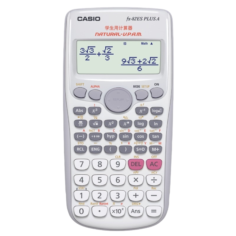 卡西欧(CASIO) FX-82ES PLUS A 函数科学计算器大学高中初中考试 智黑