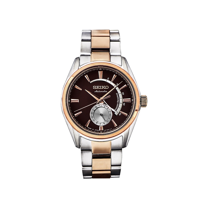 精工(SEIKO)日本进口手表Presage系列商务时尚男士100米防水机械手表 SSA308J1