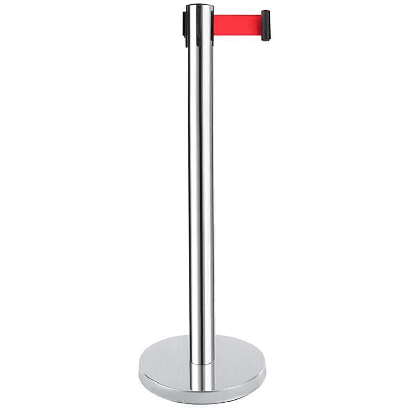 创世人 办公家具隔离带护栏围栏 一米线栏杆 警戒线伸缩隔离1米线不锈钢银行警戒带3m