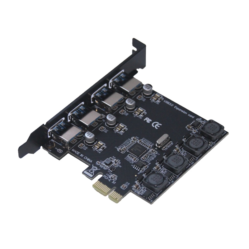 魔羯 MOGE MC2016台式机PCIEx1转4口USB3.0独立供电扩展卡 瑞萨(NEC)芯片电脑PCI-E转接卡