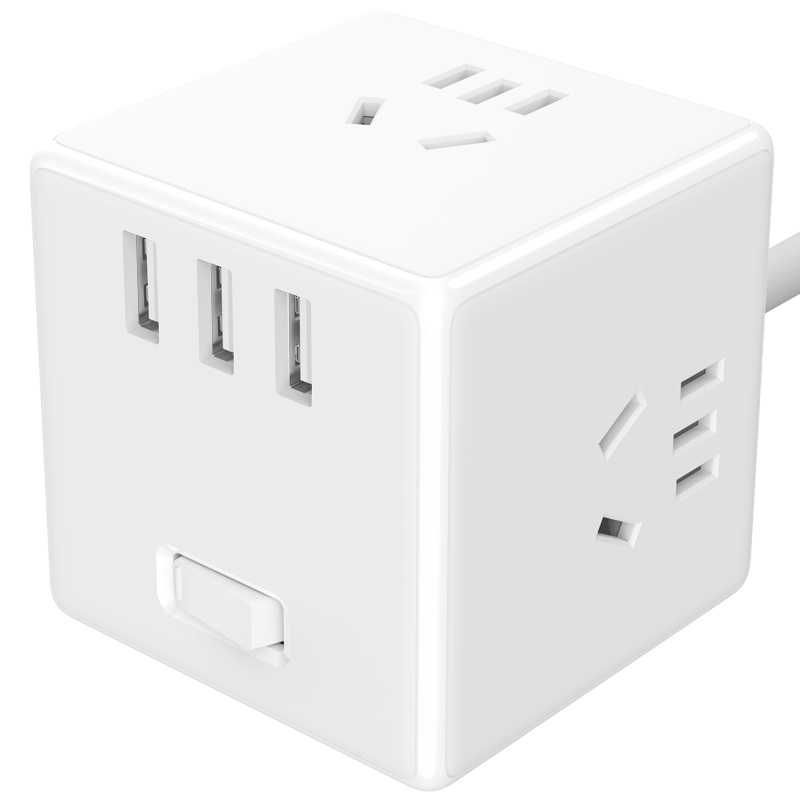 小米(MI) 米家家用插排魔方插座 带开关接线板拖线板电源转换器 有线版