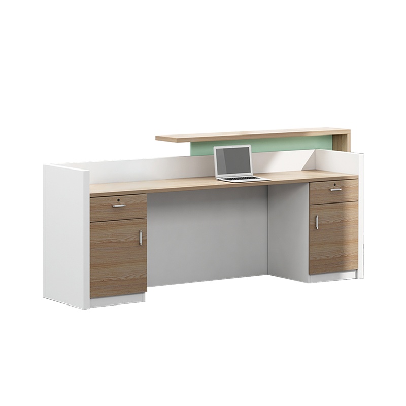 【理政】板式办公桌 简约现代 前台桌 收银台 办公柜台 公司接待台