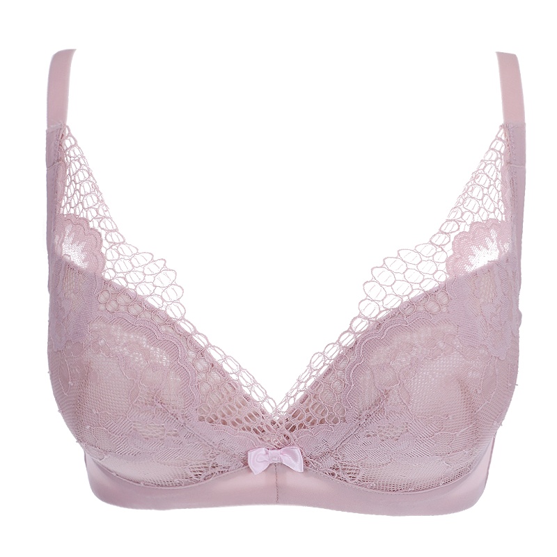 【特价清仓 不退不换】记忆钢圈云感棉内衣女 薄款性感法式蕾丝文胸聚拢胸罩