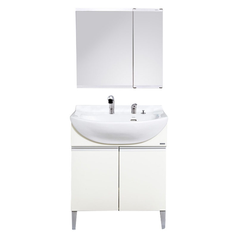 TOTO卫浴 含可抽拉龙头洗脸化妆台梳洗台浴室柜组合LDSW753KVD/WVD