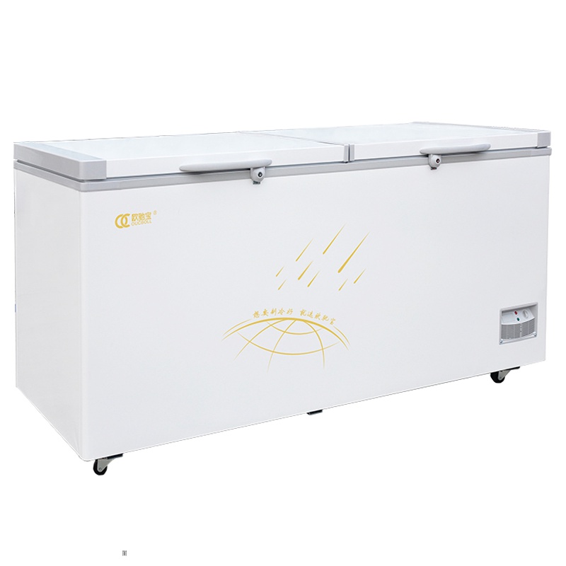 欧驰宝(OUCBOLL)758L单温通体大容量冷柜-18℃强冷速冻低温冷冻柜白色超市冷藏柜商用冷柜BD/BC-758